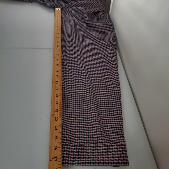 J. Jill Houndstooth Pull-on Pants Size 16 Cuffed Hem Stretch Pockets Office NEW - Picture 9 of 13